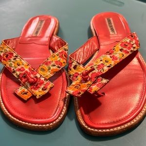 Manolo Blahnik flat thong sandals